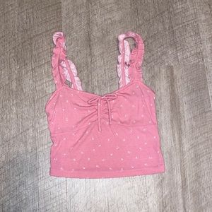 Pink crop tank